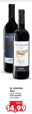 Kaufland Wino czerwone El Carisma Valdepeñas oferta