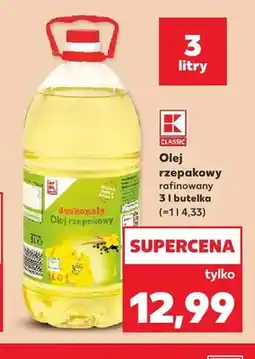 Kaufland Olej rzepakowy rafinowany K-Classic oferta
