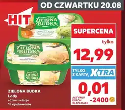 Kaufland Lody karmel z solą śmietankowe pistacjowe Zielona Budka oferta