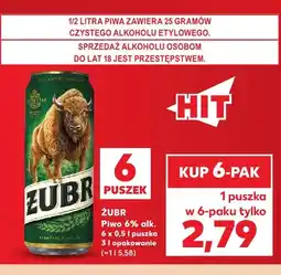 Kaufland Piwo Żubr 6-pak oferta