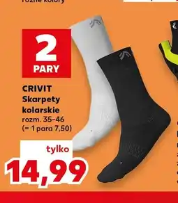 Kaufland Skarpety kolarskie Crivit 2-pak oferta
