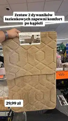Biedronka Zestaw dywaników łazienkowych Smukee Home Verona oferta
