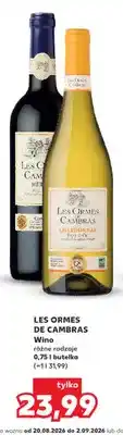 Kaufland Wino czerwone Les Ormes de Cambras Merlot oferta