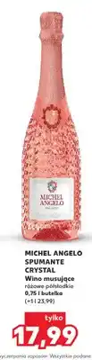 Kaufland Wino musujące Michel Angelo Spumante Crystal różowe półsłodkie oferta