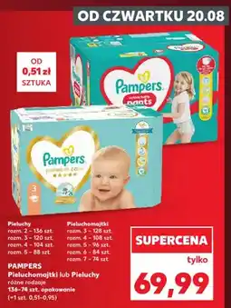 Kaufland Pieluchomajtki Pampers Active Baby oferta