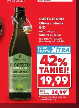 Kaufland Oliwa z oliwek BIO extra virgin Costa d'Oro Il Grezzo oferta