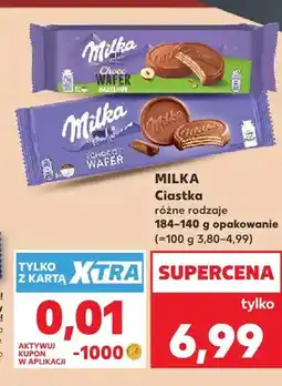 Kaufland Ciastka Milka Choco Wafer Hazelnut oferta