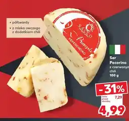Kaufland Ser Pecorino z czerwonym chili Sacco oferta