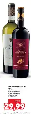 Kaufland Wino białe Gran Mirador oferta