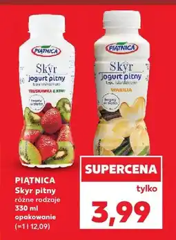 Kaufland Skyr jogurt pitny truskawka & kiwi Piątnica oferta