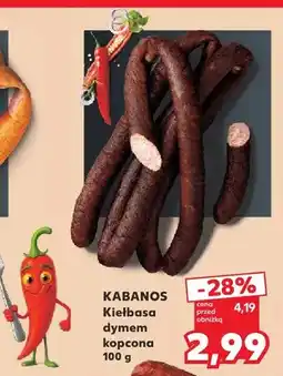 Kaufland Kiełbasa dymem kopcona Kabanos oferta