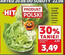 Kaufland Sałata lodowa K-Stąd Takie Dobre oferta