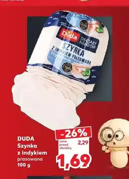 Kaufland Szynka z indykiem prasowana Duda oferta