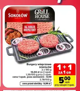 Carrefour Burgery wieprzowe Sokołów Grill House oferta
