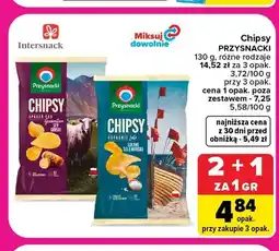 Carrefour Chipsy Przysnacki o smaku sera górskiego oferta