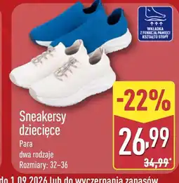 ALDI Sneakersy dziecięce oferta