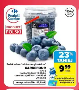 Carrefour Borówki amerykańskie polskie Carrefour oferta