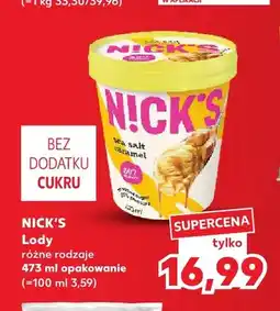 Kaufland Lody Sea Salt Caramel Nick's oferta