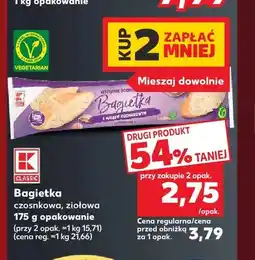 Kaufland Bagietka z masłem czosnkowym K-Classic oferta