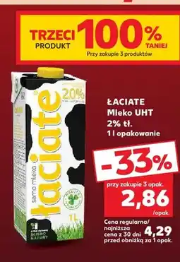 Kaufland Mleko UHT Łaciate 2% oferta
