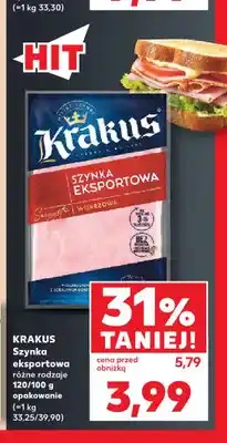Kaufland Szynka eksportowa wieprzowa Krakus oferta