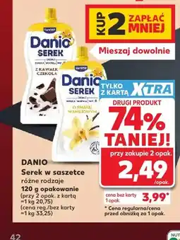 Kaufland Serek w saszetce Danio oferta