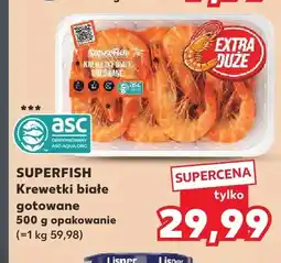 Kaufland Krewetki białe gotowane Superfish oferta