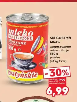 Kaufland Mleko zagęszczone słodzone SM Gostyń oferta