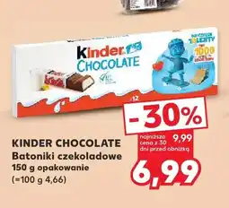 Kaufland Batoniki czekoladowe Kinder Chocolate oferta