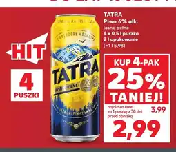 Kaufland Piwo Tatra 4-pak oferta
