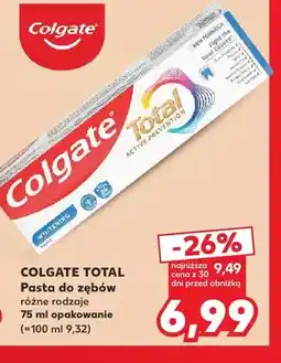 Kaufland Pasta do zębów Colgate Total Active Prevention oferta