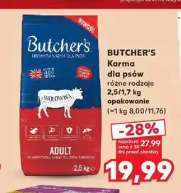 Kaufland Karma dla psów Butcher's Adult z wołowiną oferta