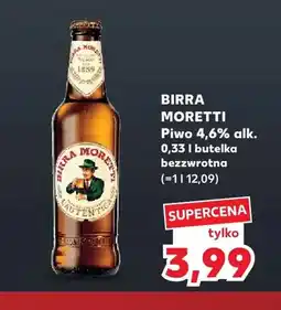 Kaufland Piwo Birra Moretti oferta