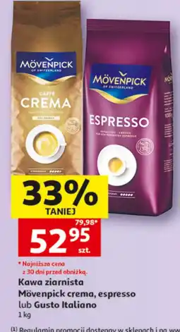 Auchan Kawa ziarnista Movenpick oferta