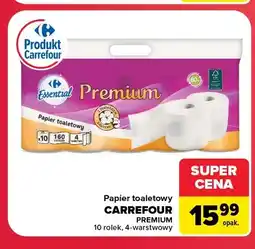 Carrefour Papier toaletowy Carrefour Premium 10-pak oferta