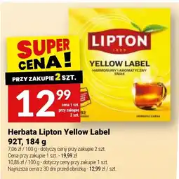 Twój Market Herbata Lipton Yellow Label oferta