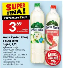 Twój Market Woda Żywiec Zdrój z nutą soku oferta