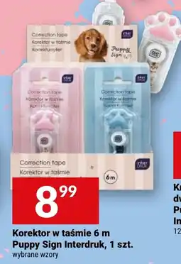 Twój Market Korektor w taśmie Puppy Sign Interdruck oferta