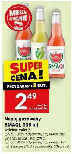 Twój Market Napój gazowany SMAQI oferta