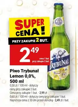 Twój Market Piwo Trybunał Lemon 0,0% oferta