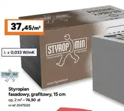Bricoman Styropian fasadowy, grafitowy oferta