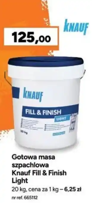 Gotowa masa szpachlowa Knauf Fill & Finish Light