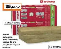 Bricoman Wełna mineralna Rockslab Sonic, skalna oferta