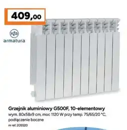 Bricoman Grzejnik aluminiowy G500F, 10-elementowy oferta