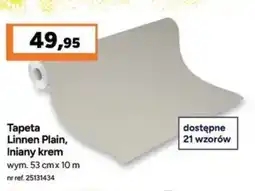 Bricoman Tapeta Linnen Plain, Iniany krem oferta