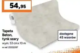 Bricoman Tapeta Beton, tynk szary oferta