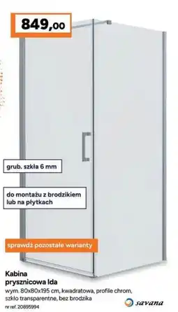 Bricoman Kabina prysznicowa Ida oferta