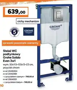 Bricoman Stelaż WC podtynkowy Grohe Solido Even 3w1 oferta