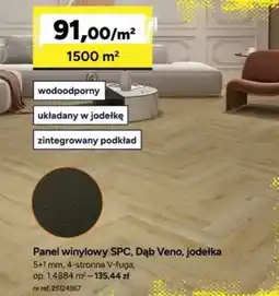 Bricoman Panel winylowy SPC, Dąb Veno, jodełka oferta