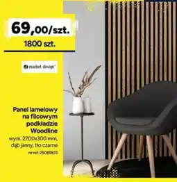 Bricoman Panel lamelowy na filcowym podkładzie Woodline oferta